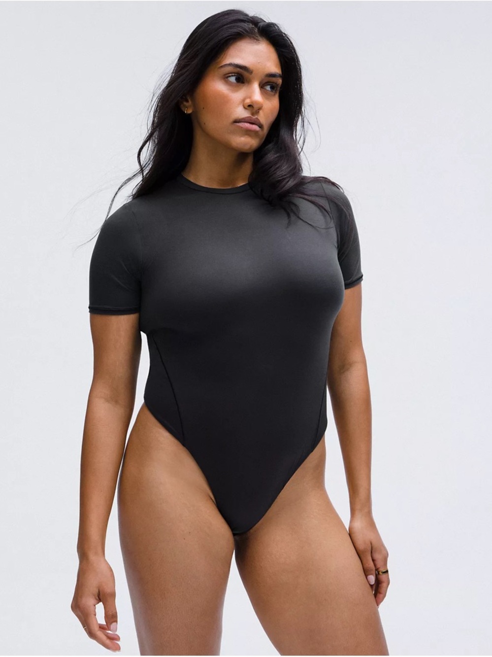 Lululemon Nulu Short-Sleeve Crew Thong Bodysuit Medium